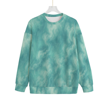 Unisex Drop-shoulder Knitted Fleece Sweater - view 1