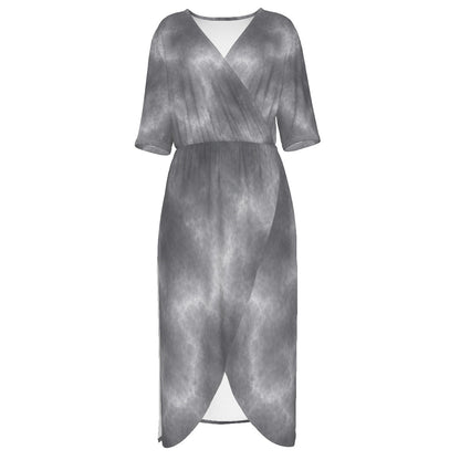 Women's Short Sleeve V-neck Dress