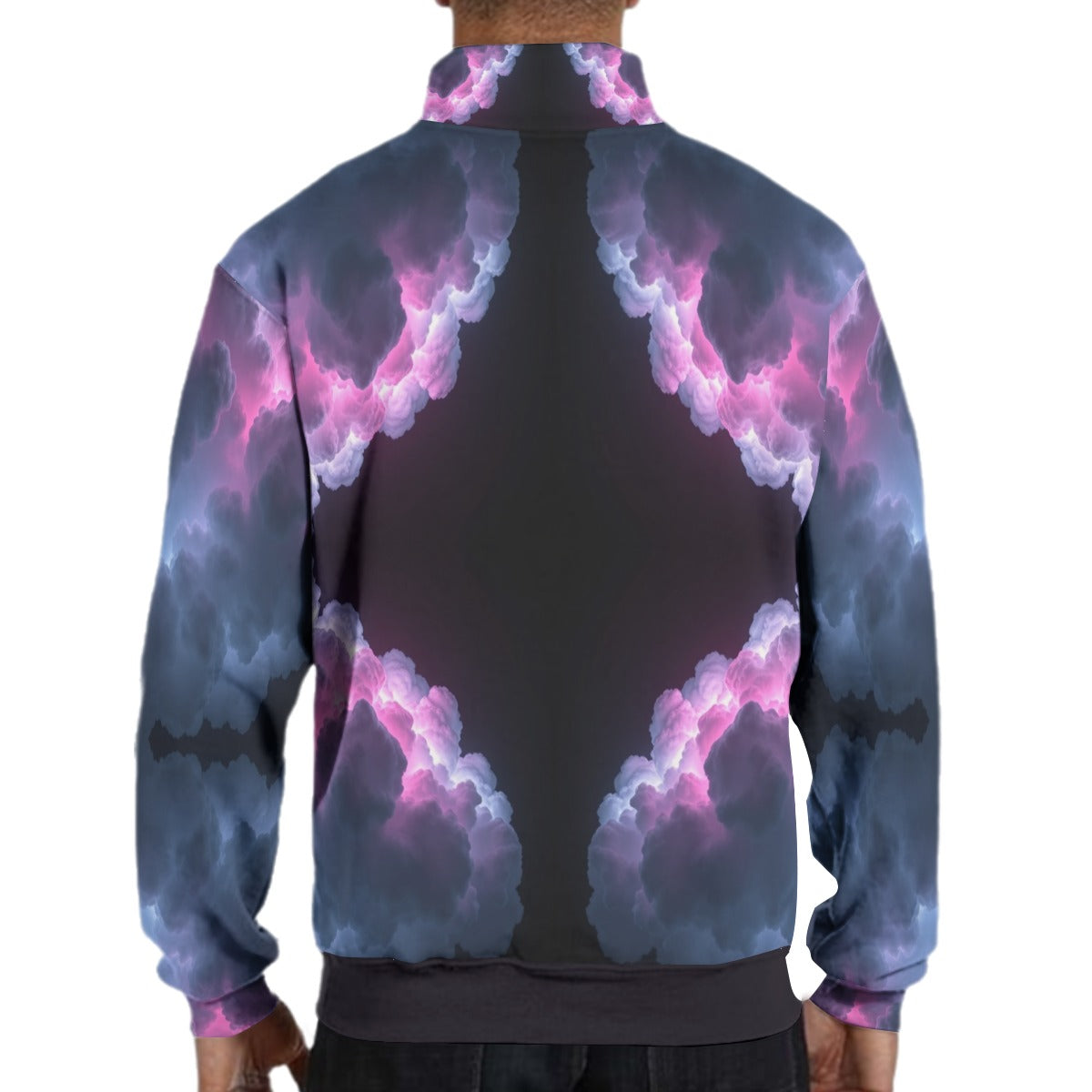 Men's Hidden Half-Zip Placket Hoodie