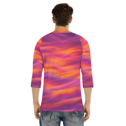Men's Bracelet Sleeve T-shirt With Button Closure - view 4