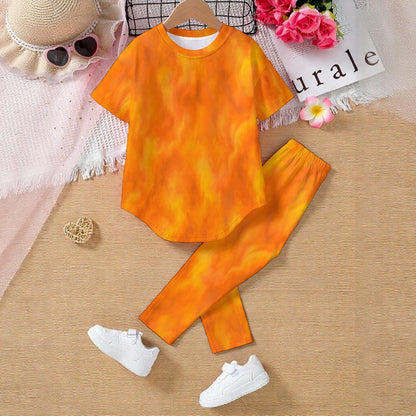Unisex Kids' Casual Top and Pants Set