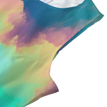 Women's Beach Perspective Chiffon Sleeveless Dress