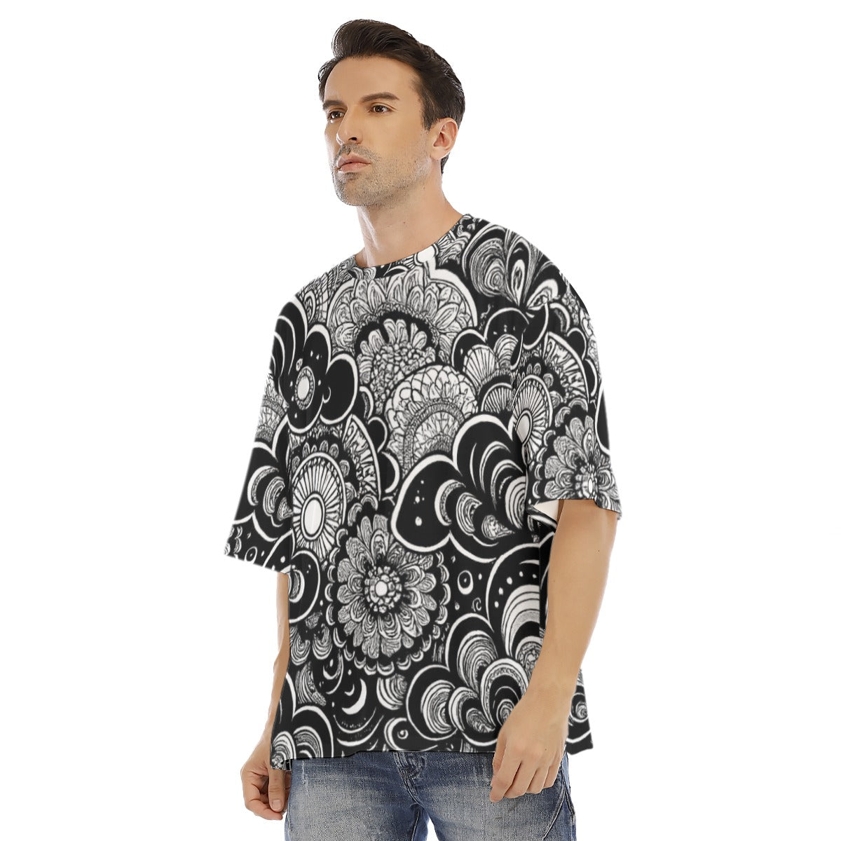 Men's Drop Shoulder T-shirt With Short Sleeve