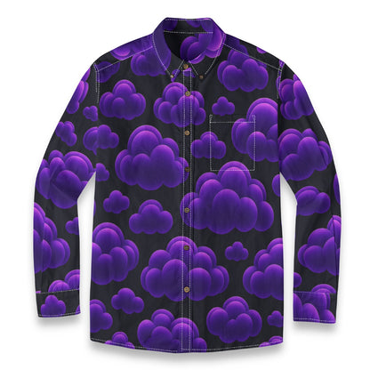 Men's Casual Lapel Long Sleeve Shirt|125GSM Cotton