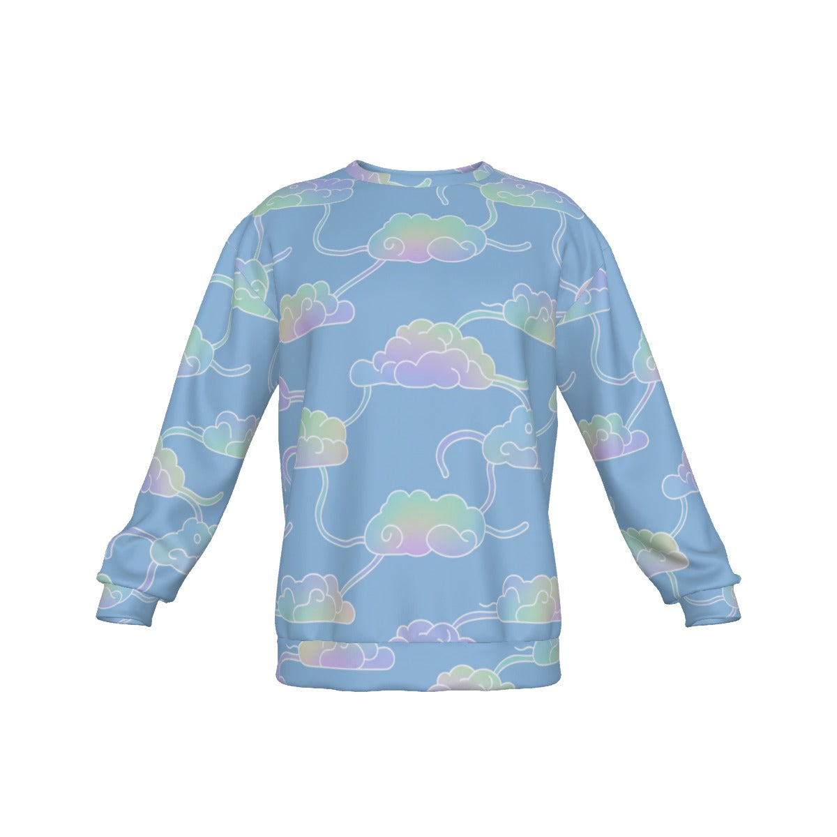 Men's Drop Shoulder Round Neck Long-Sleeved Sweatshirt