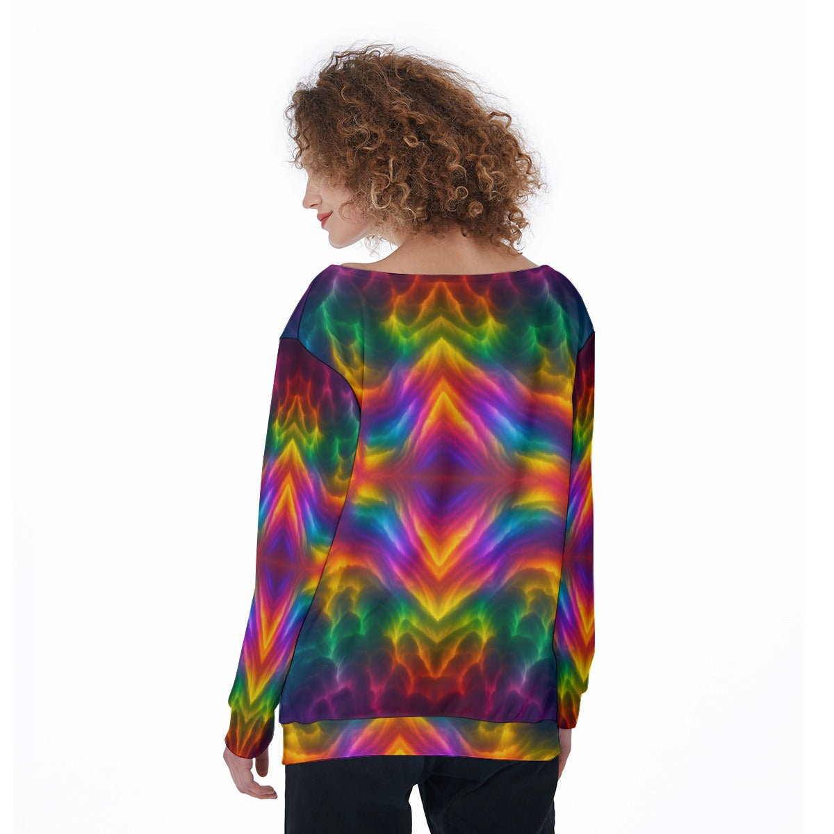 Women's Off-Shoulder Sweatshirt