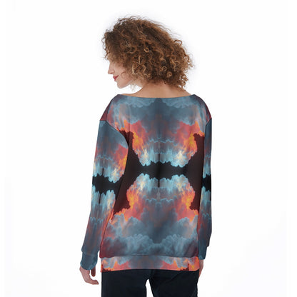 Women's Off-Shoulder Sweatshirt