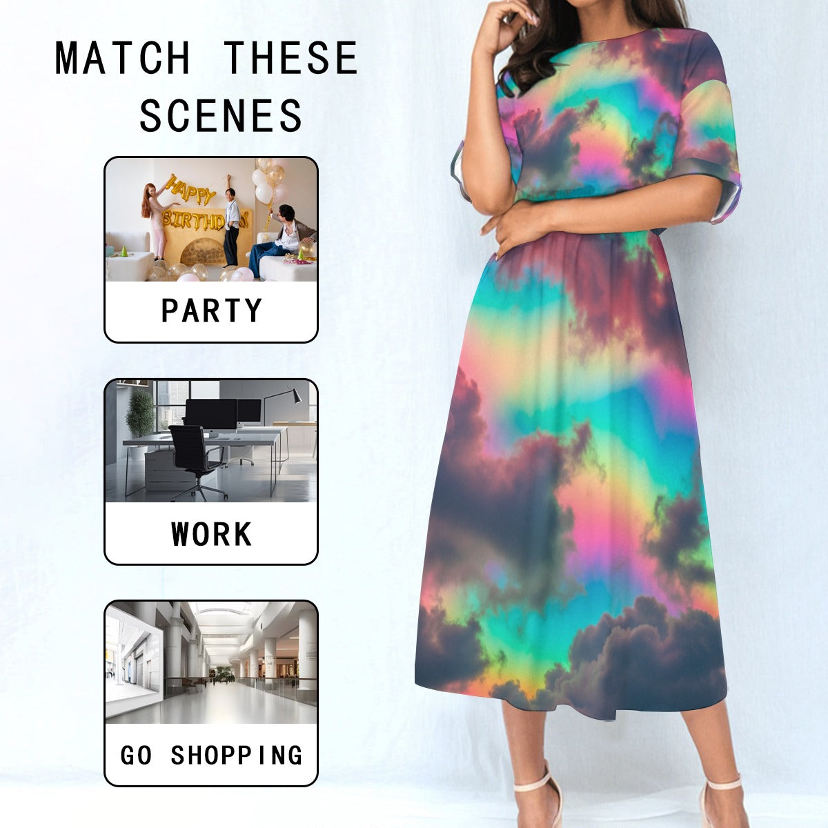 Women's Elastic Waist Dress