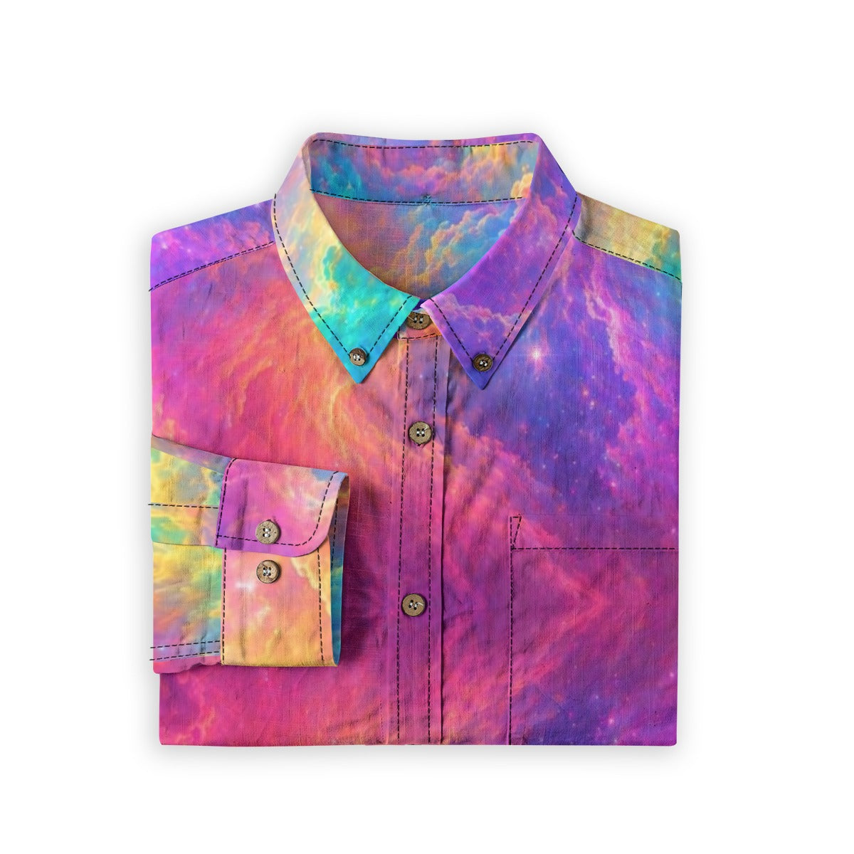 Men's Casual Lapel Long Sleeve Shirt|125GSM Cotton