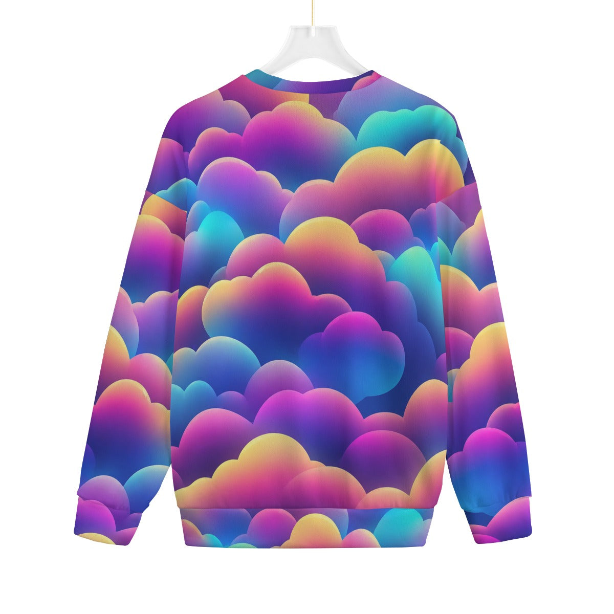 Unisex Drop-shoulder Knitted Fleece Sweater - view 2