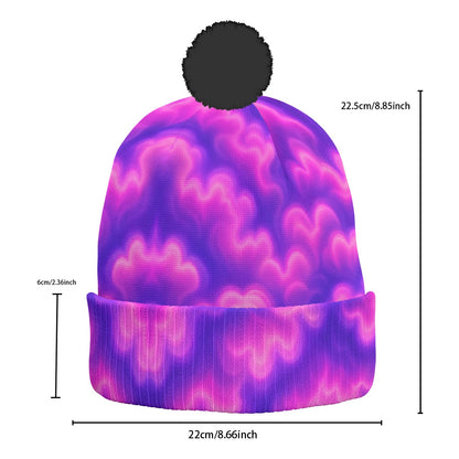 Knitted Hat With Pom-Pom