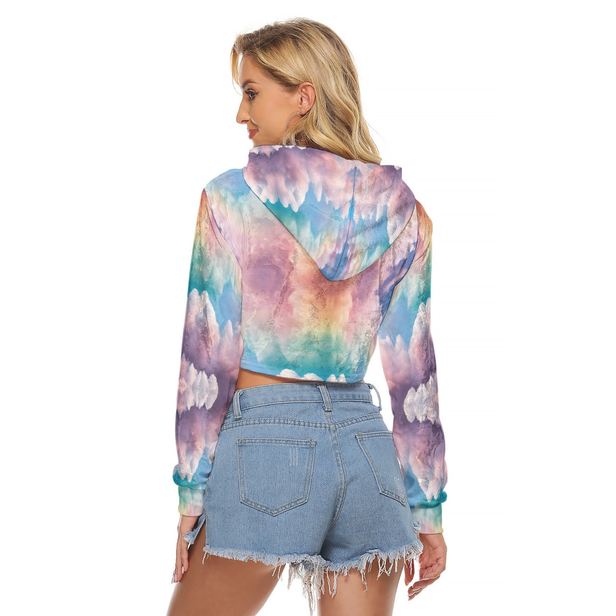 Women's Crop Top Hoodie|Velvet