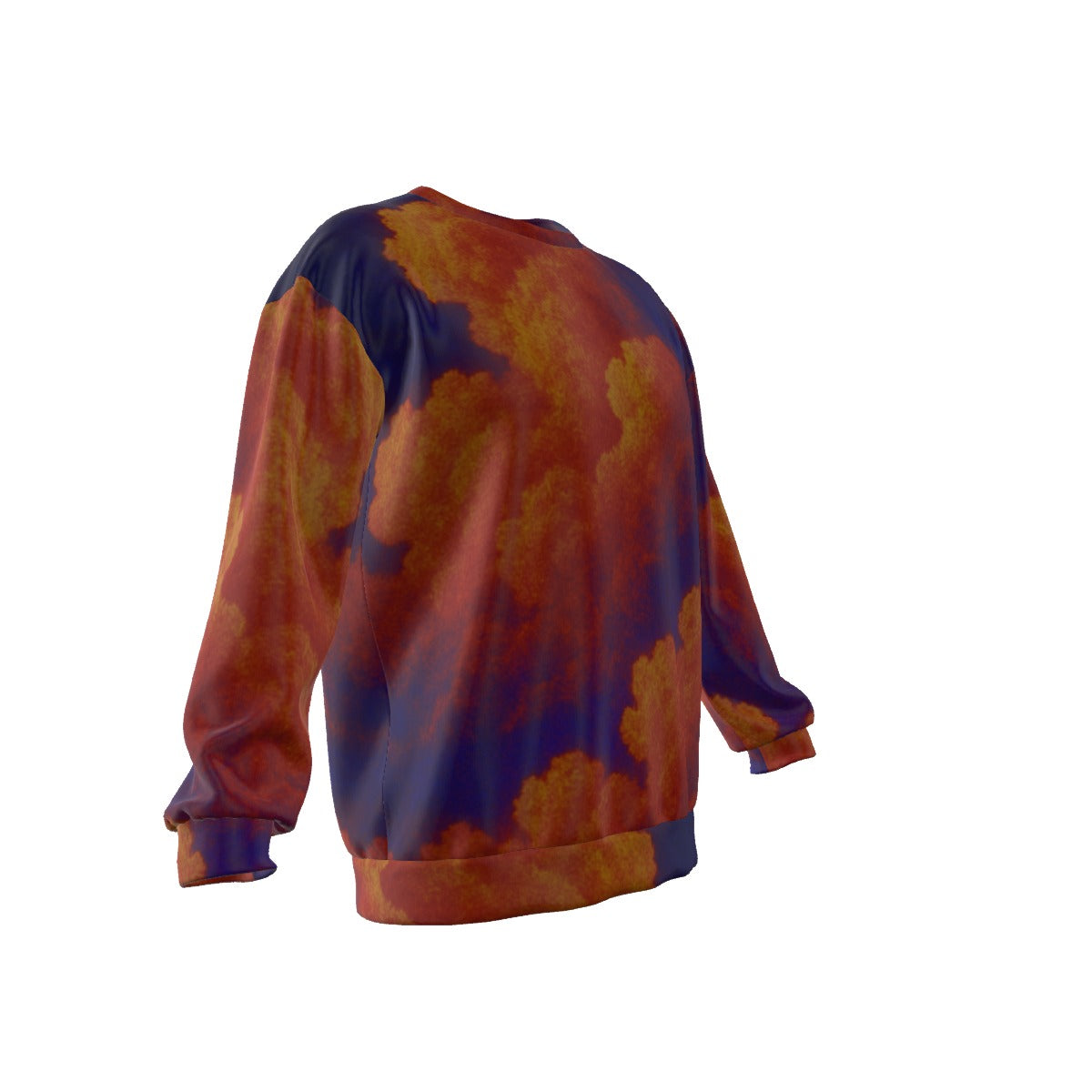 Men's Drop Shoulder Round Neck Long-Sleeved Sweatshirt