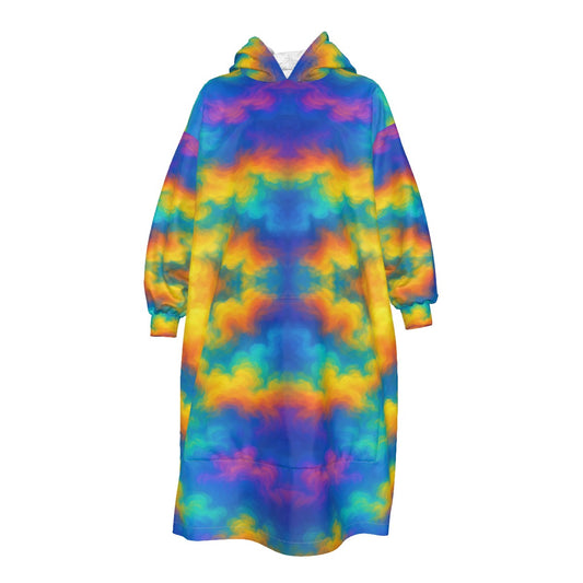 Unisex Kid's Sherpa Fleece Mid-Length Hoodie Blanket