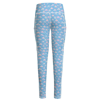 Functional Women's Yoga Leggings With Side Pockets|210GSM