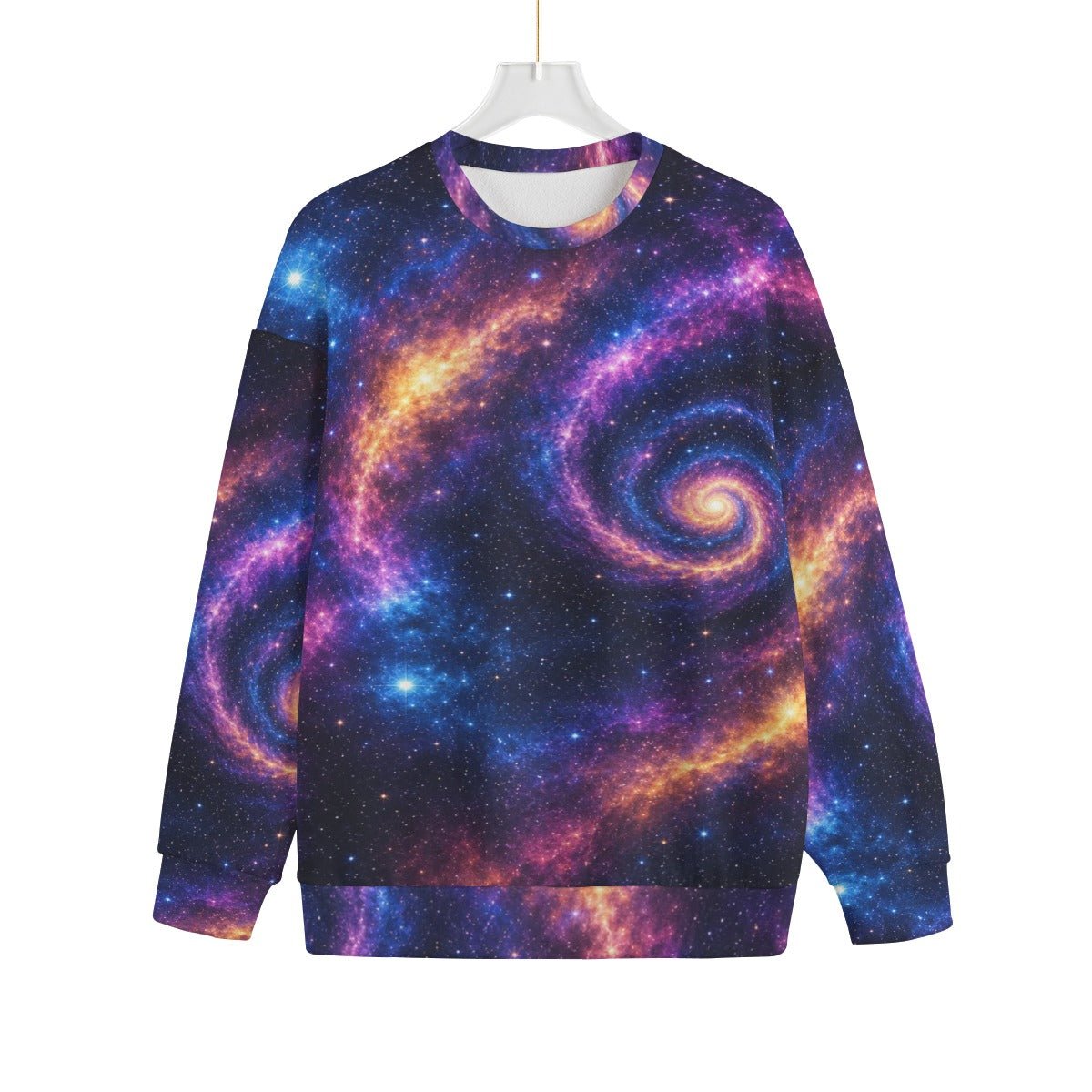 Unisex Drop-shoulder Knitted Fleece Sweater - view 1