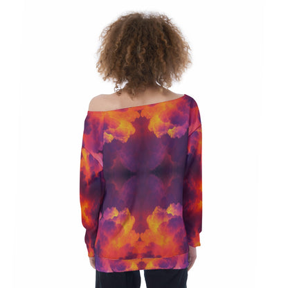 Women's Off-Shoulder Sweatshirt