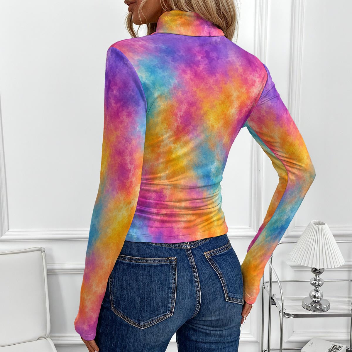 Women's High-Neck Top With Long Sleeve by O’Nimbus – view 3