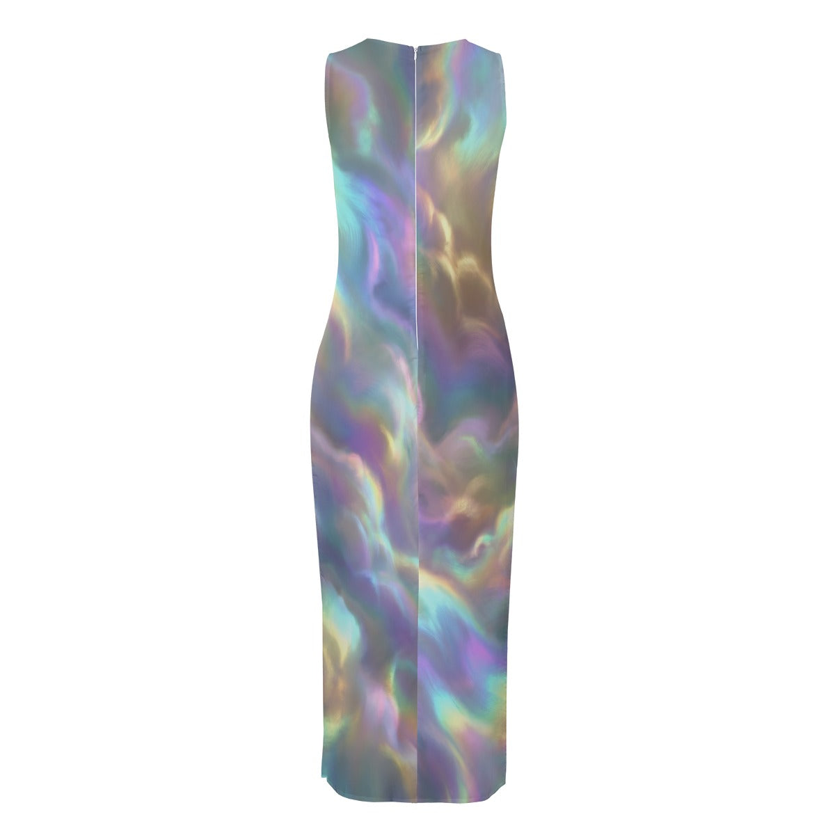 Women's Beach Perspective Chiffon Sleeveless Dress