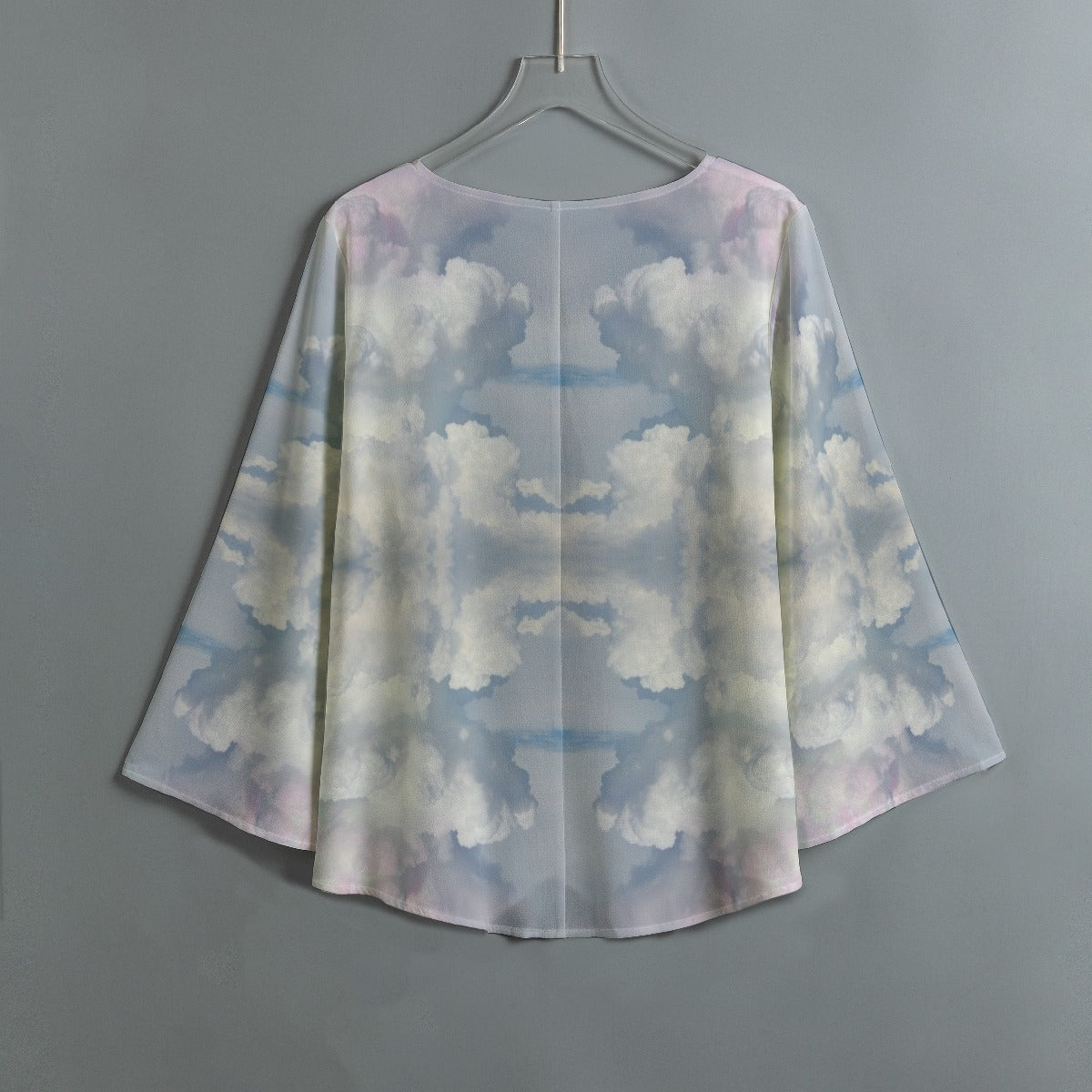 Women's V-neck T-shirt With Irregular Hem