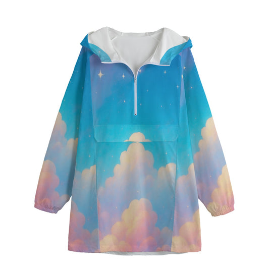 Unisex Windbreaker Long Jacket