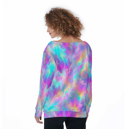 Women's Off-Shoulder Sweatshirt