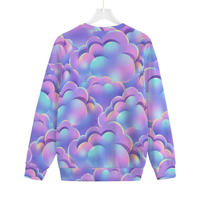 Unisex Drop-shoulder Knitted Fleece Sweater - view 2