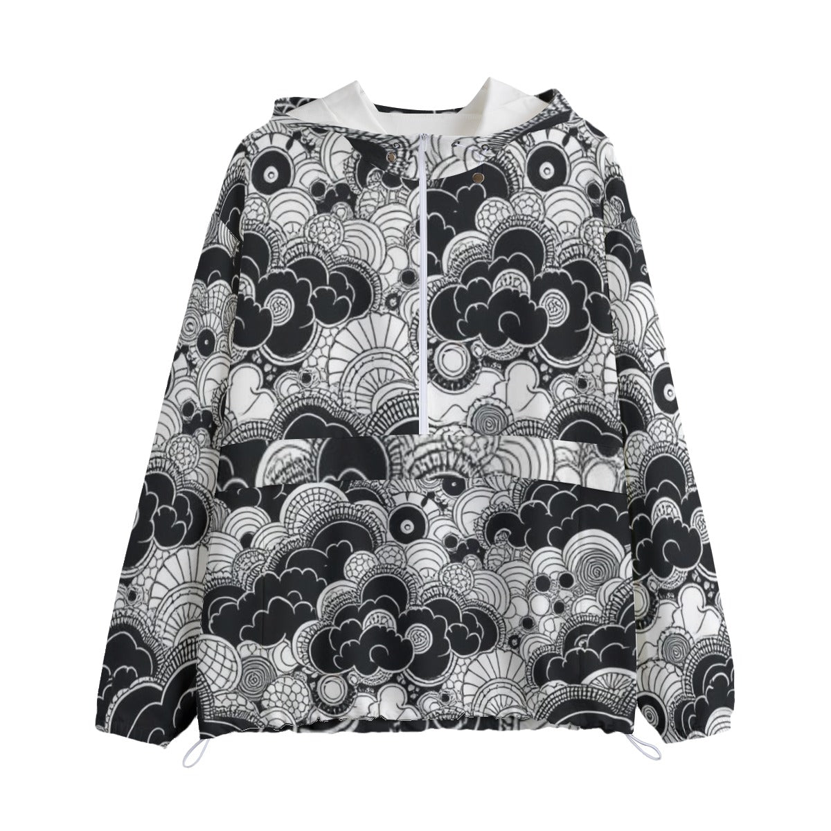 Unisex Pullover Jacket With Zipper Closure