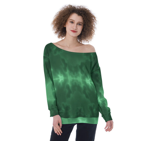 Women's Off-Shoulder Sweatshirt