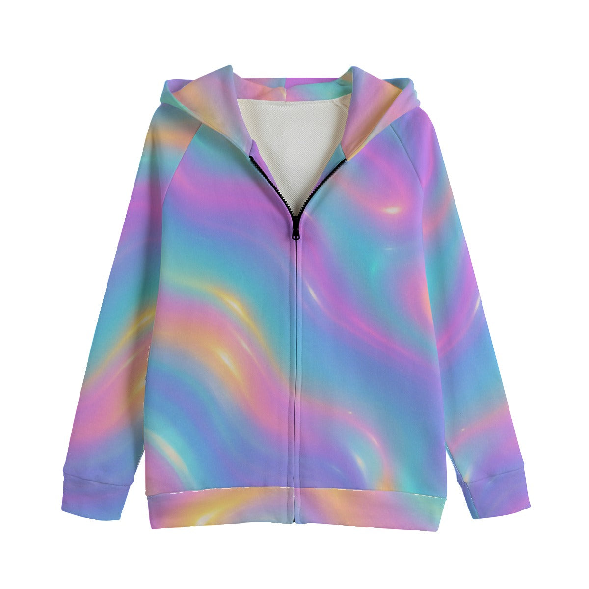 Unisex Kid's Zip Up Raglan Sleeve Hoodie | 310GSM Cotton