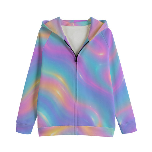 Unisex Kid's Zip Up Raglan Sleeve Hoodie | 310GSM Cotton