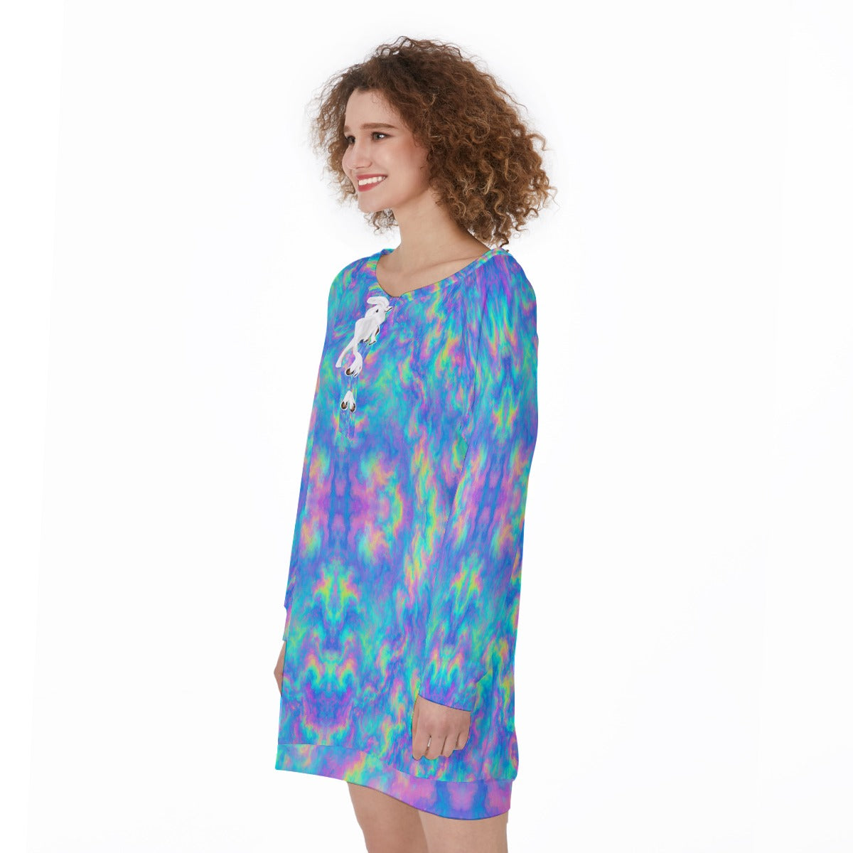 Women's Lace-Up Sweatshirt