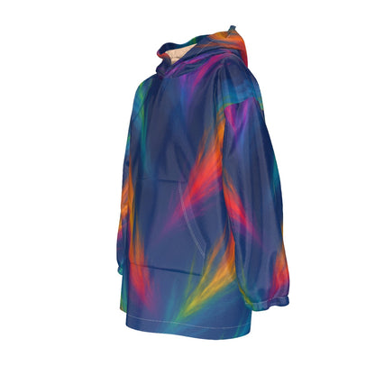 Unisex Kid's Sherpa Fleece Hoodie Blanket