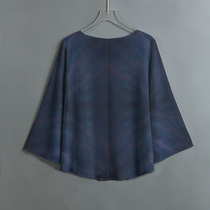 Women's V-neck T-shirt With Irregular Hem