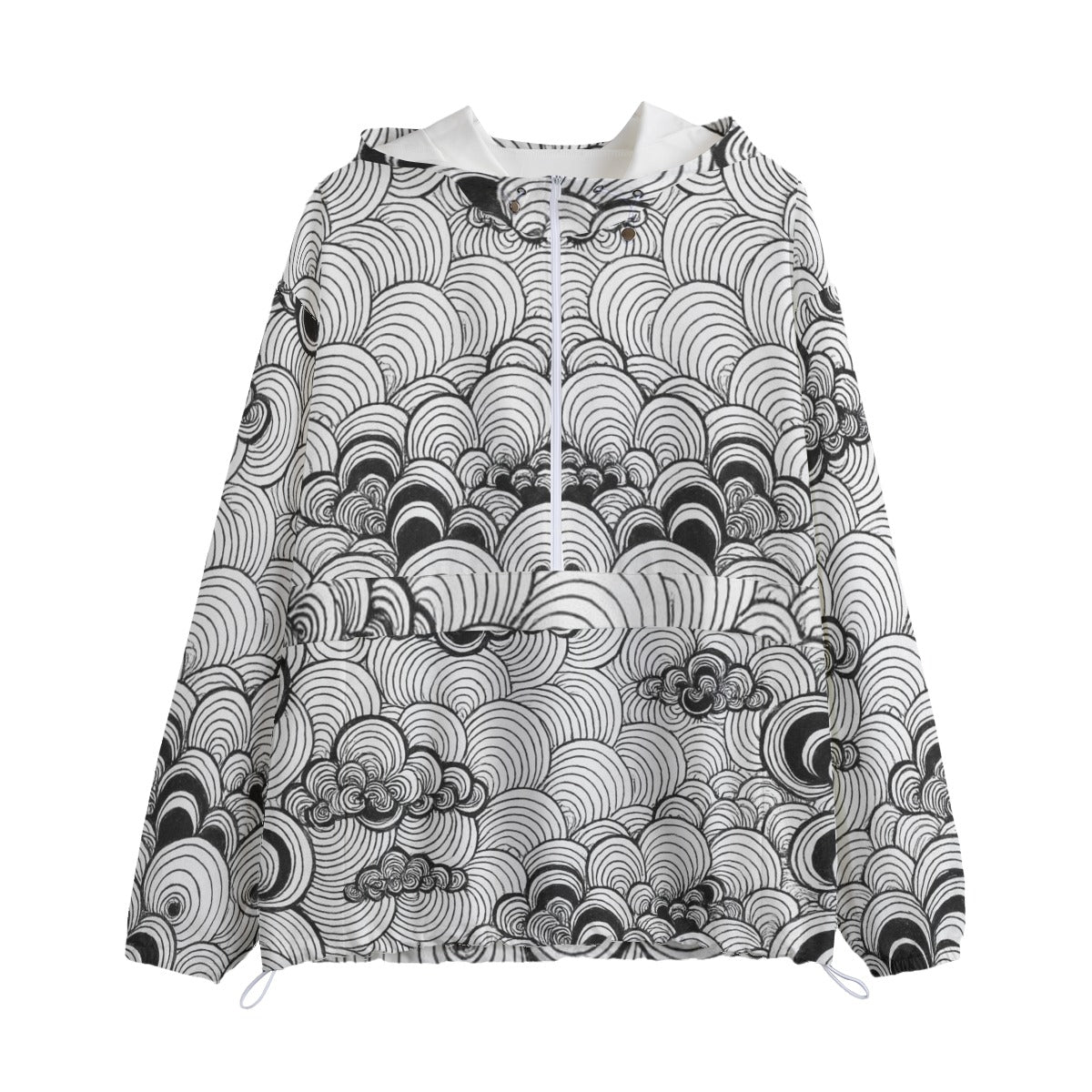 Unisex Pullover Jacket With Zipper Closure