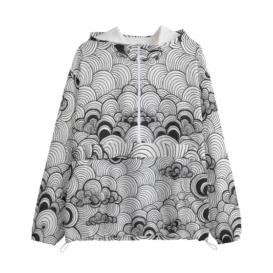 Unisex Pullover Jacket With Zipper Closure