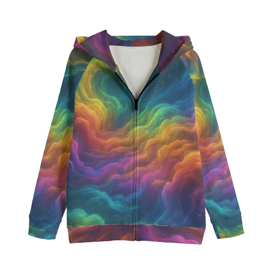 Unisex Kid's Zip Up Raglan Sleeve Hoodie | 310GSM Cotton