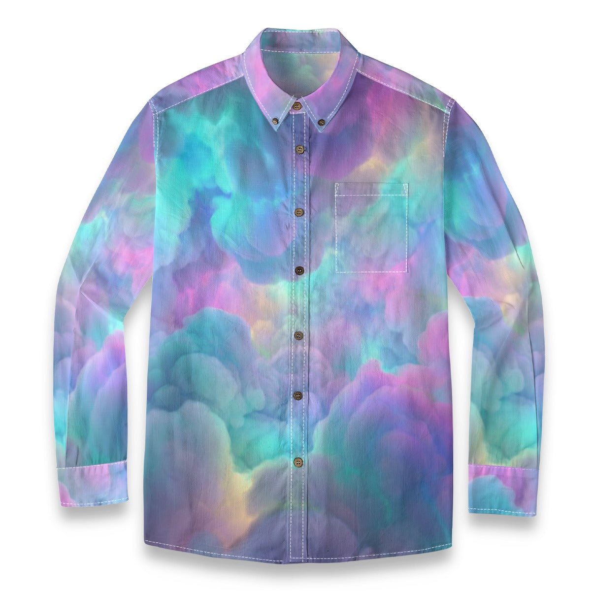 Men's Casual Lapel Long Sleeve Shirt|125GSM Cotton