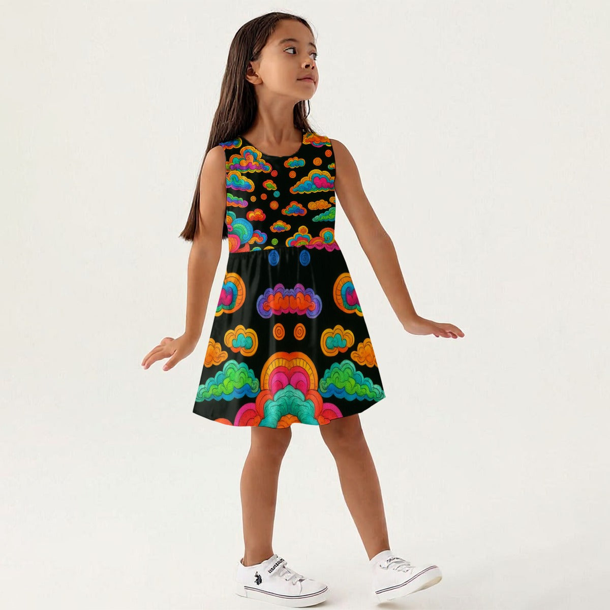 Unisex Girls Sleeveless A-Line Dress