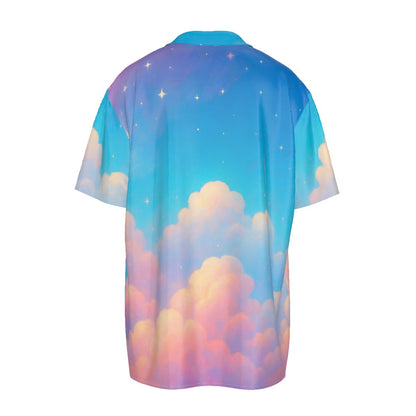 Men's Imitation Silk Short-Sleeved Shirt