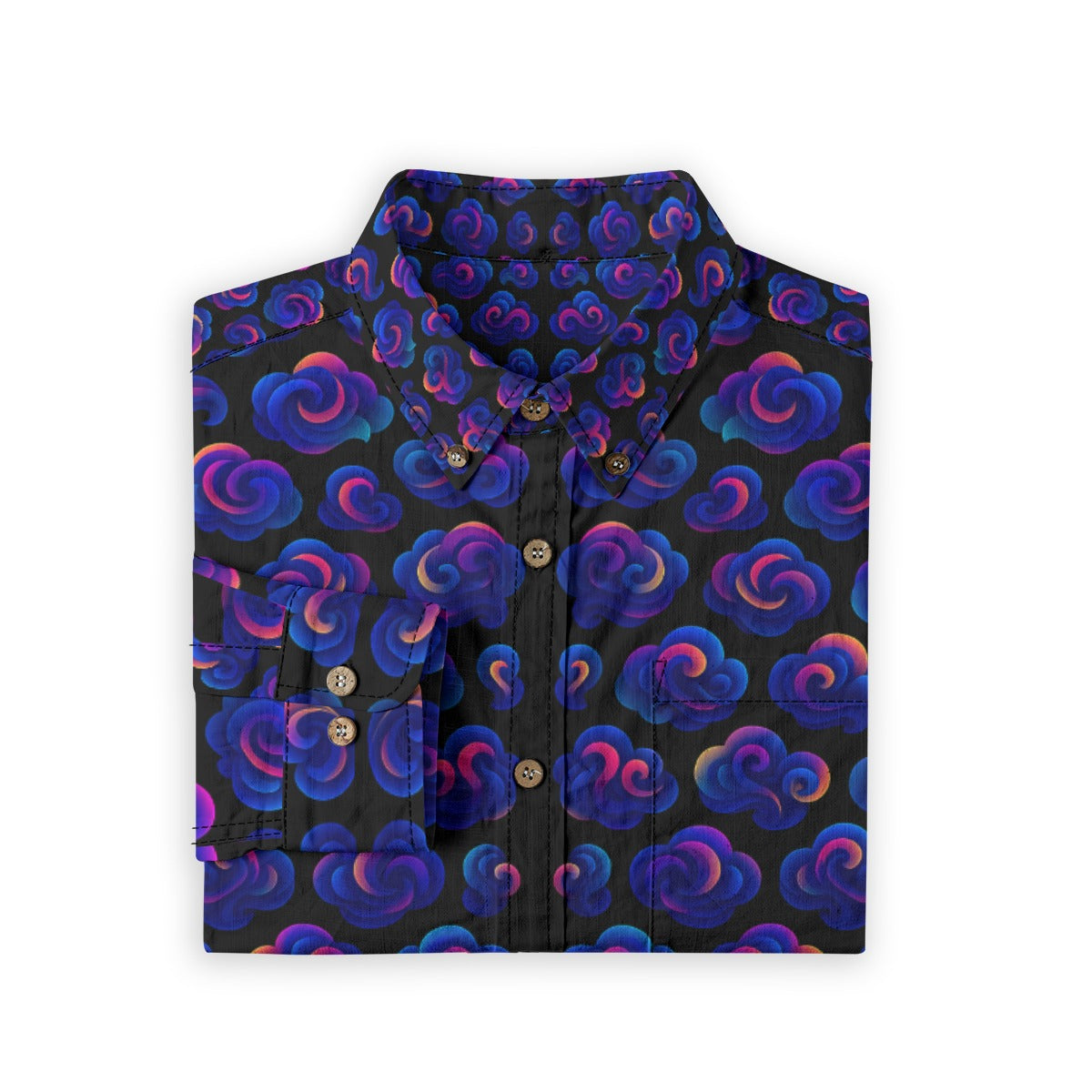 Men's Casual Lapel Long Sleeve Shirt|125GSM Cotton