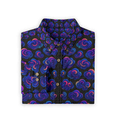 Men's Casual Lapel Long Sleeve Shirt|125GSM Cotton