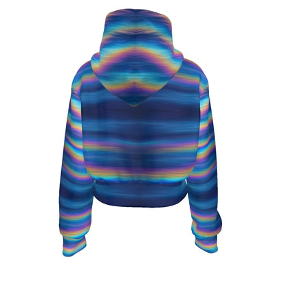 Women's Crop Top Hoodie With Zipper Closure