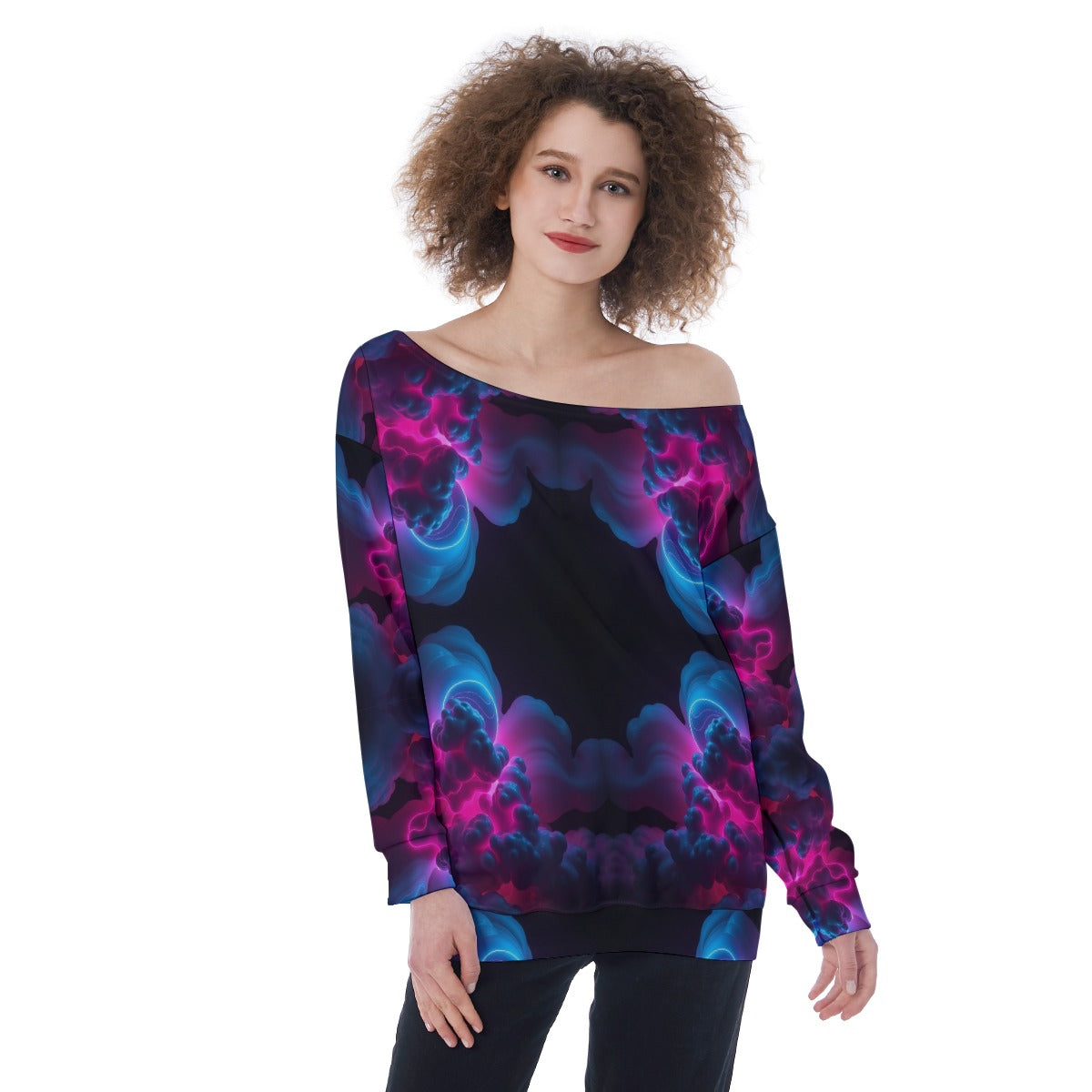 Women's Off-Shoulder Sweatshirt