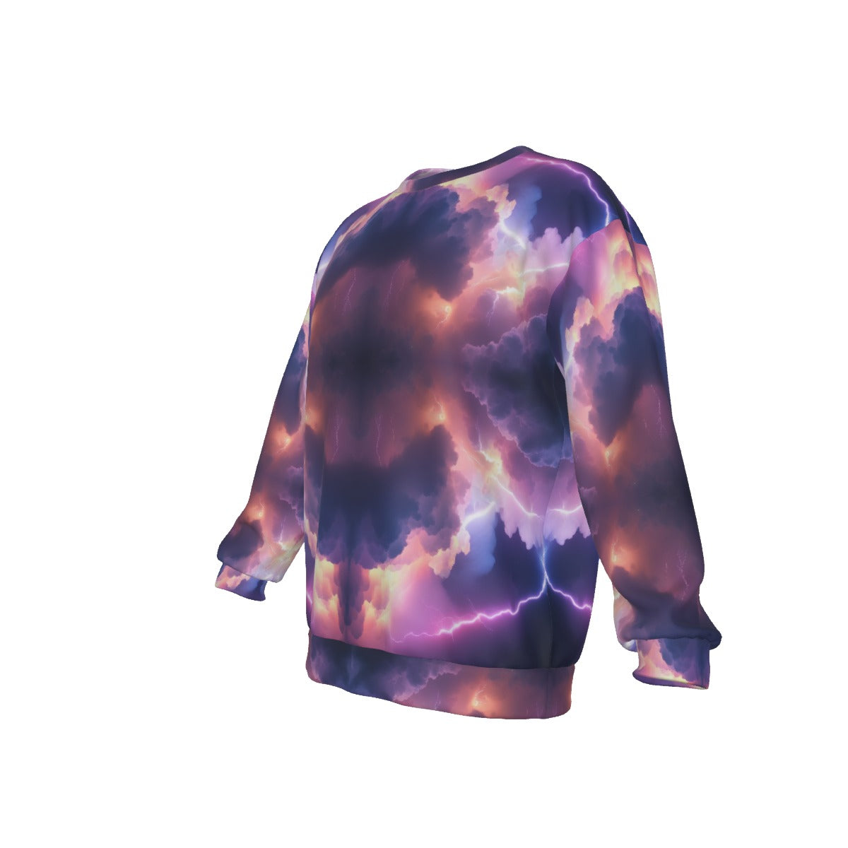 Men's Drop Shoulder Round Neck Long-Sleeved Sweatshirt