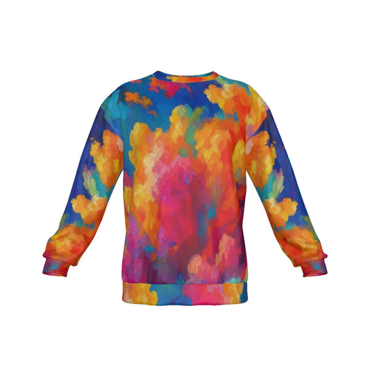 Men's Drop Shoulder Round Neck Long-Sleeved Sweatshirt