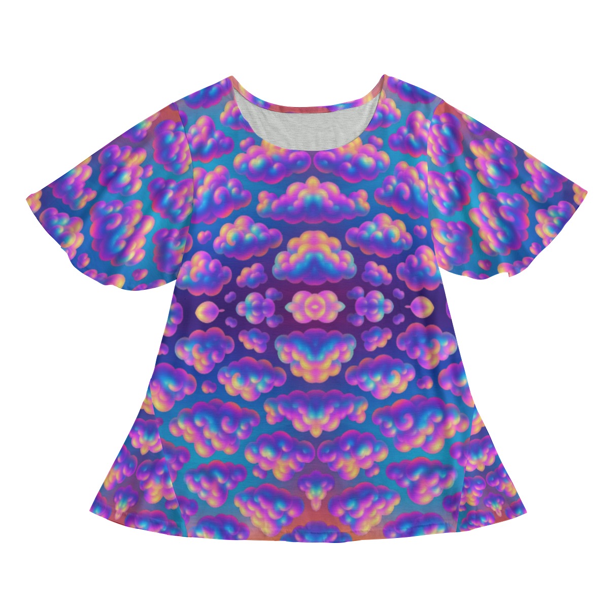 Women's Round Neck T-shirt With Short Sleeve