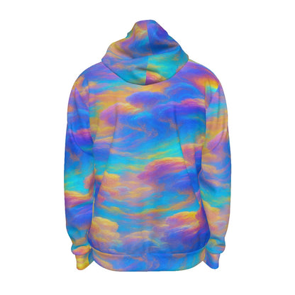 Unisex Zipper Hoodie With Black Lining