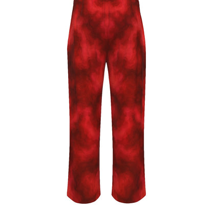 Unisex Knitted Fleece Wide Leg Pants