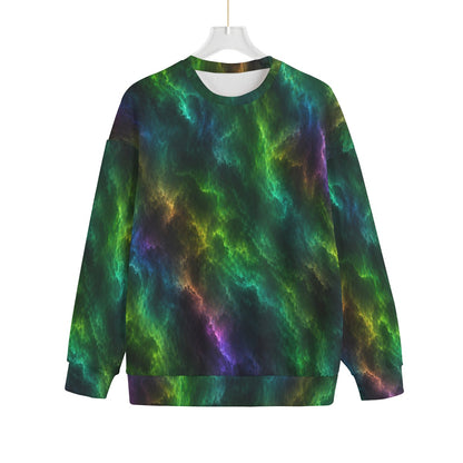 Unisex Drop-shoulder Knitted Fleece Sweater - view 1